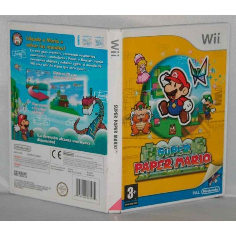 Comprar El Videojuego Super Paper Mario Para Nintendo Wii 