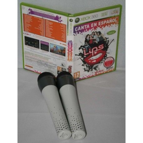 Lips: Canta en Español + 2 micrófonos inalámbricos Xbox 360